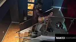 i'm putting this big black dick deep into the petite white chick's cervix