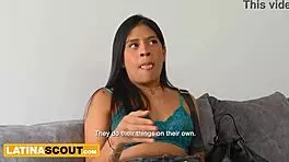 I casted big booty Colombian teen and it turned all sexual like
