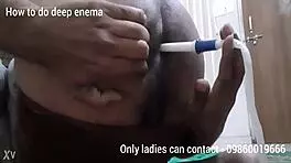 Male endures deep anal assfucking with tight ass penetration