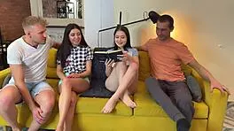 real swingers teen couples swap with creampie full in sheer