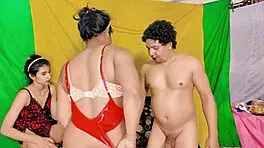 DESI SEXY YOUNG 18+ BABE WITH NICE TITS IN THREESOME FFM - UTTARAN20 PART 1