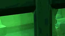 lucky dwarf catches inmates in deepthroat blowjob voyeur scene 😏