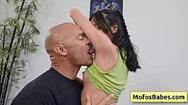 jade kimiko and charles dera prepare the petite brunette for a wet hardcore fuck in lingerie