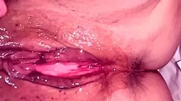 Pink pussy 47 days post-virginity, wet and eager