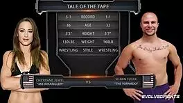 Wrestling winner fucks loser! Cheyenne Jewel ties up Shawn and fucks