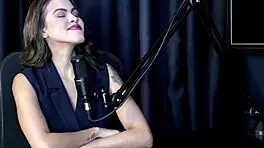 reh queen in sheer red lingerie avoids vibrators and pleasures a voyeur in bisexual group sex