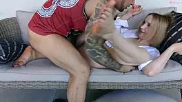 Huge Dick Guy Intrigues Hot Blonde