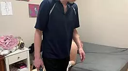 punishes girl with belt and licks her asshole