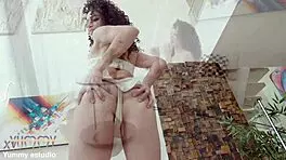 P-sluts vol 56 sensual brazilian teen bruna santos fucks five big studs with dp and swallows loads