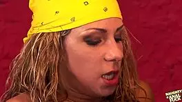 Young Bitch Takes Rough Double Vaginal Penetration on Pool Table