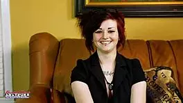 Inked Hottie Marci Enjoys To Dildo Fucks Her Pussy While Rubbing Her Tits