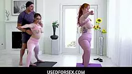 Naughty Namaslay And Freeway Get Used For Sex By Yoga Teacher - Penelope Kay Lauren Phillips