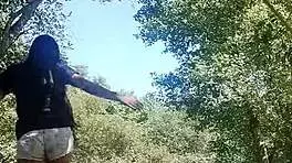 I was masturbating in the river and didn't know there was a voyeur