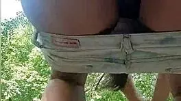 I was masturbating in the river and didn't know there was a voyeur