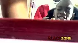 cute beautiful young babe in christmas costume shares lovely moment with santa during bedroom casting