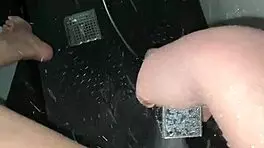 Masturbate that tight pussy in the shower, you sexy Arab escort!