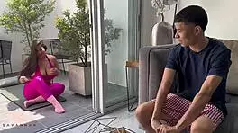 Cheating Mature Practicing Anal Sex Yoga Savannah Watson