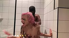 Michikomalandro Sucks Bbc Then Anal In Shower