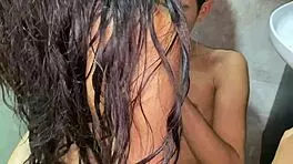 i order the latina to show her tits while in the shower alone