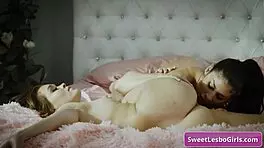 lovely busty lesbian babes enjoy deep butt licking and pussy fingering - katie kush queenie sateen