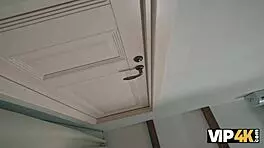 Russian Babe Debtor Paying Debt with Natural Small Tits