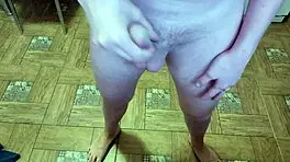 Relaxing living room massage session with close-up details