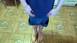 Relaxing living room massage session with close-up details