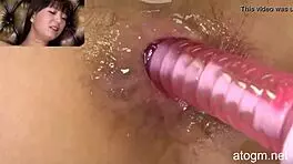 I watchd sweet hot japnese girl with anal vibraotr and orgsm
