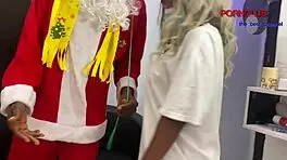 santa's gift came early with his big dick