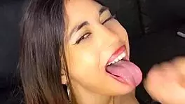 I suck my bosss cock very hard and it ends up on my face