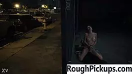 Teen Pickup Leads To Intense Street Sex