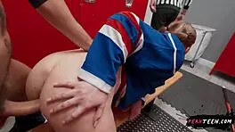 Big Ass Teen Seduces Cameraman In Locker Room POV