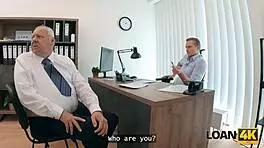 petite mina k does dirty office things for loan