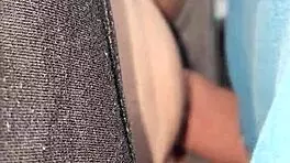 She casually enjoys him cumming in her panties before pulling them up