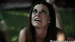 Teen And Milf Fucked In Threesome