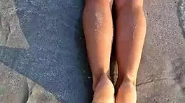 I Was Flashing On The Beach In My White Sexy Bikini, Oops