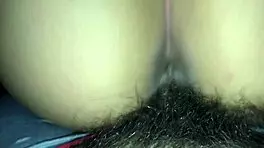 Wife spreads her asscheeks to show off her ass tattoo with my name on it