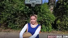 Blonde Young Playing Basketball And Hardcore Fucking Older Man Pov