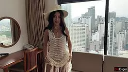 Gorgeous Spanish Blanca Wants to Try Russian White Adventure on Vacation