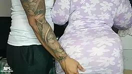 i made a deal with the mature woman to help with my hard cock, i wanted to creampie her big tits - full story