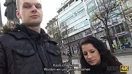 Full-Breasted Brunette Jocelyne Z Surrenders to Cash-Fueled Passion