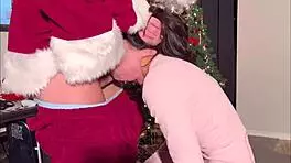 Naughty 19 Year Old Anally Creampied By Santa For Christmas