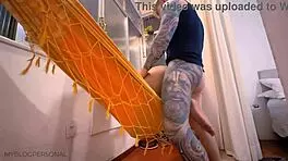 Latina Couple Has Intense Hamaca Doggystyle Fuck