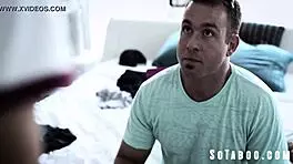 Ignorant guy tries converting lesbian Uma Jade straight with big cock