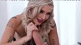 Hot blonde Emma Rosie tempts in fantasy of the month April 2025