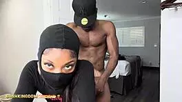 attractive woman uses toy then companion