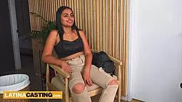 Nerdy Latina Teen Ignites Casting Set