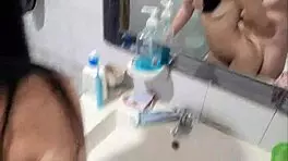 Laura gets brutally fucked doggystyle in the bathroom by her lover