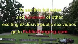 cute teen girl fucked by two guys in public city center