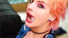 British redhead gets railed and covered in cum